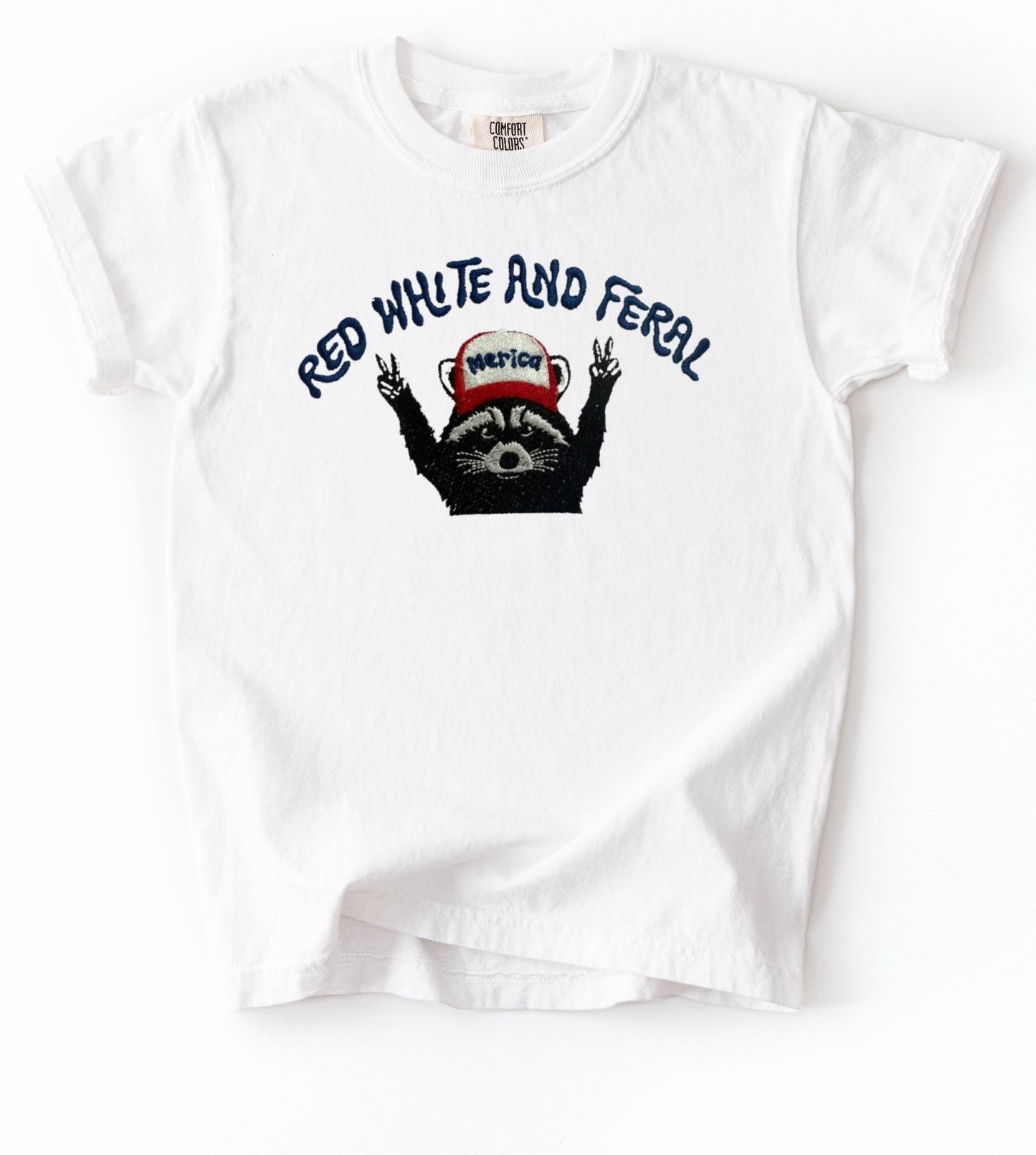 Red White and Feral Tee Shirt