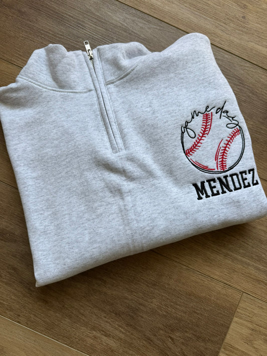 Gameday Personalized Quarter Zip