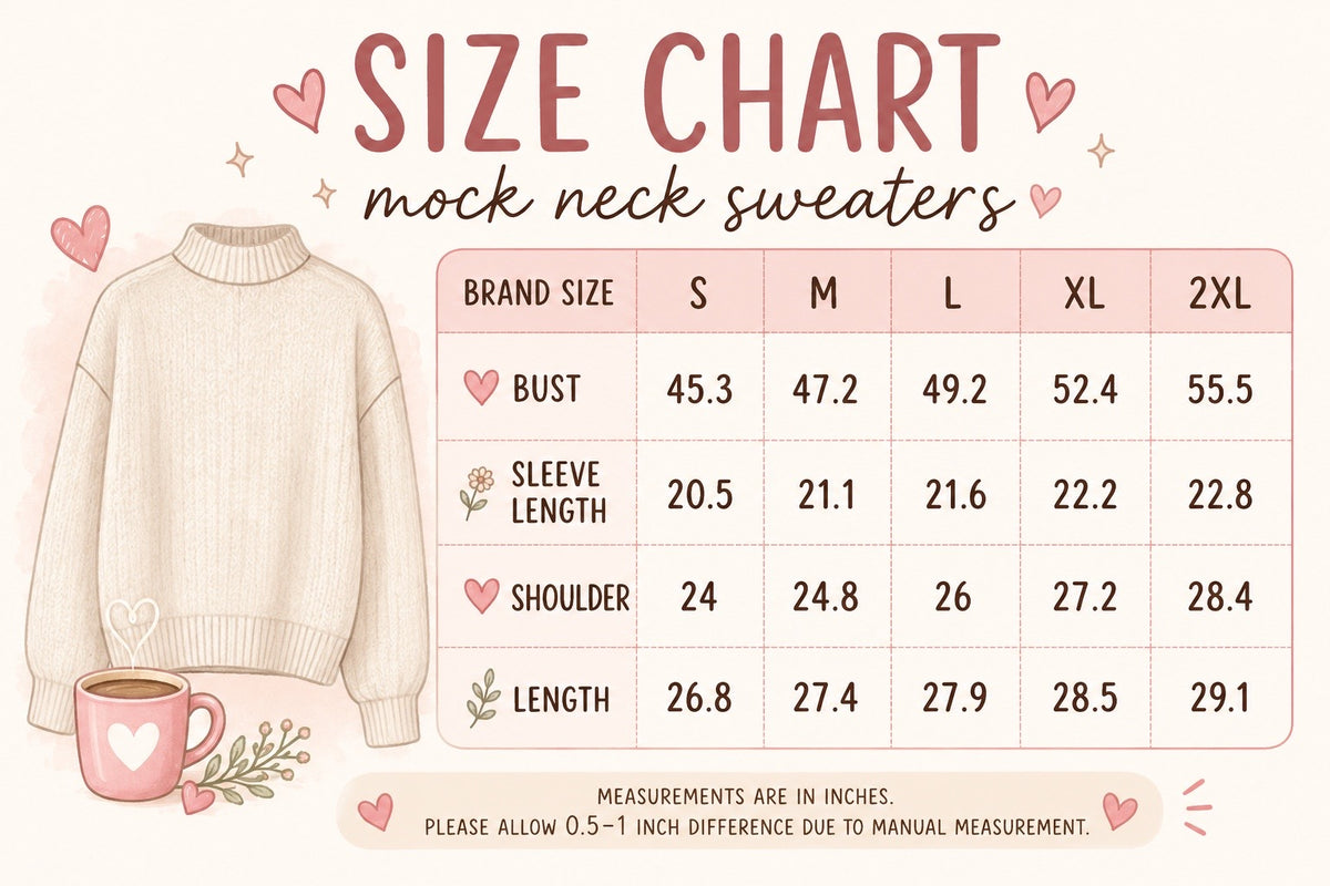 Applique Mock Neck Sweatshirts