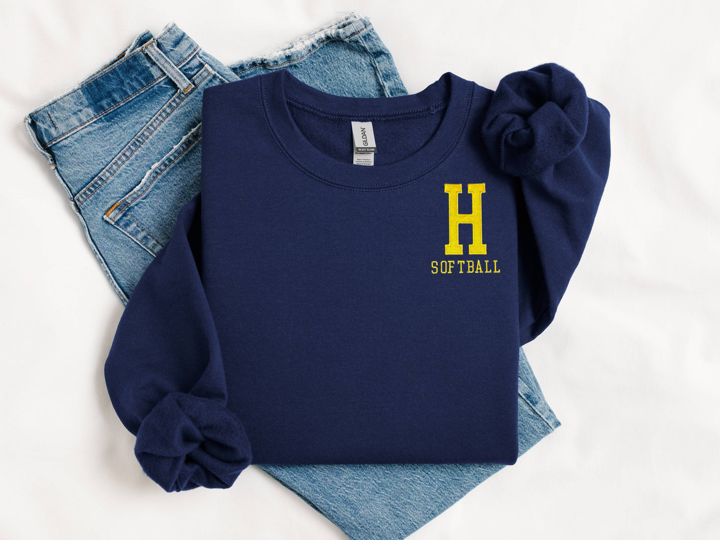 Hudsonville Spring Sports Embroidered Crewneck
