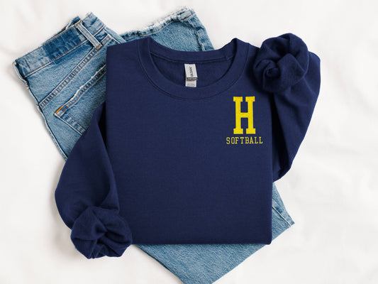 Hudsonville Spring Sports Embroidered Crewneck